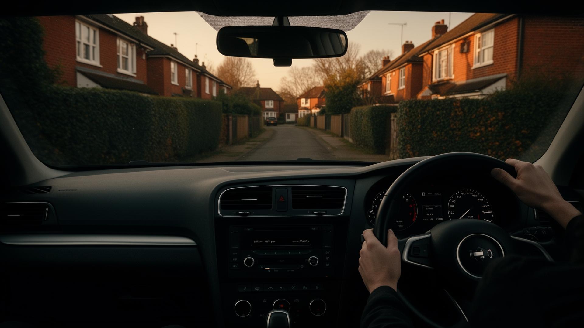 Driving an automatic car through Hertfordshire